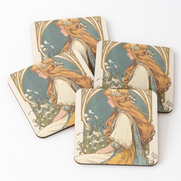 Item preview, Floral Beauty Art nouveau  designed and sold by MendaciousMina.