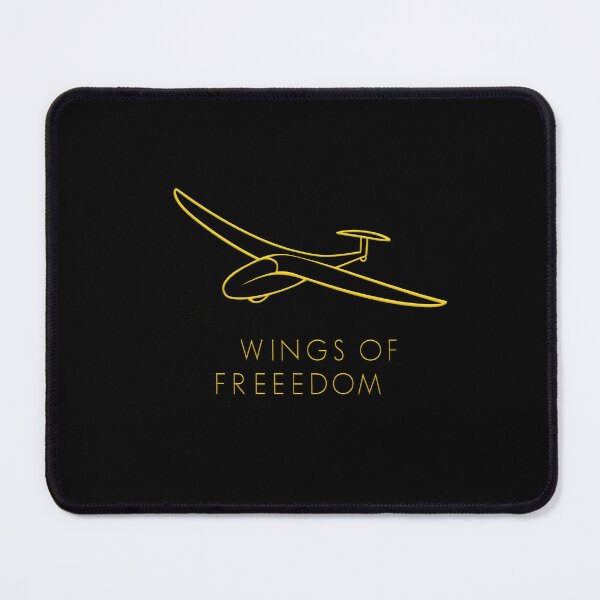 Item preview, Wings of Freedom Glider Plane Pilot Sailplane aerial floating soaring designed and sold by These_Prints.