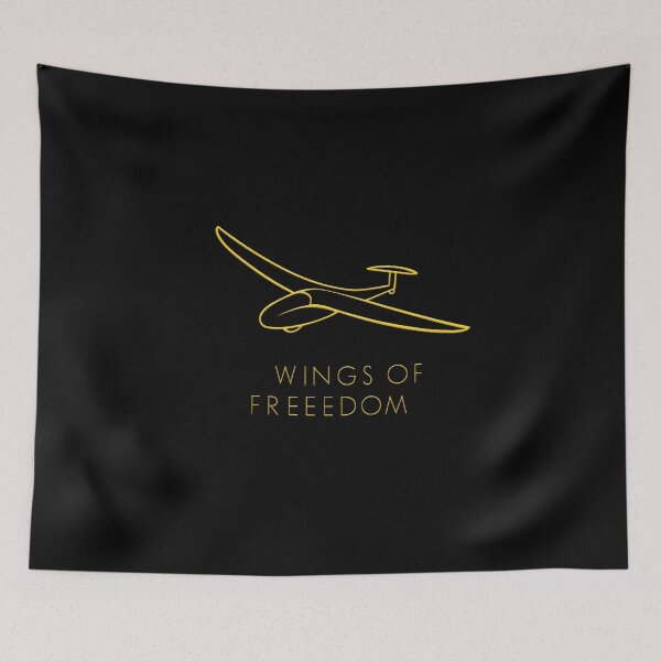Item preview, Wings of Freedom Glider Plane Pilot Sailplane aerial floating soaring designed and sold by These_Prints.