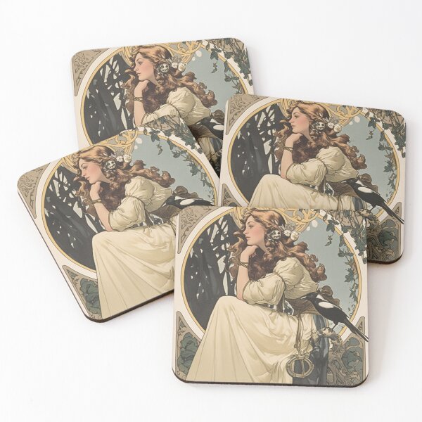 Item preview, Floral Beauty Art nouveau  designed and sold by MendaciousMina.