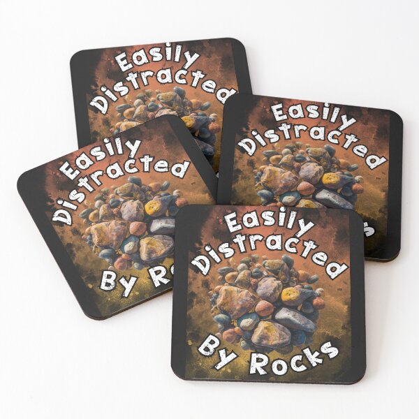 Item preview, Easily Distracted by Rocks Geologist Student designed and sold by MarcelooArt.