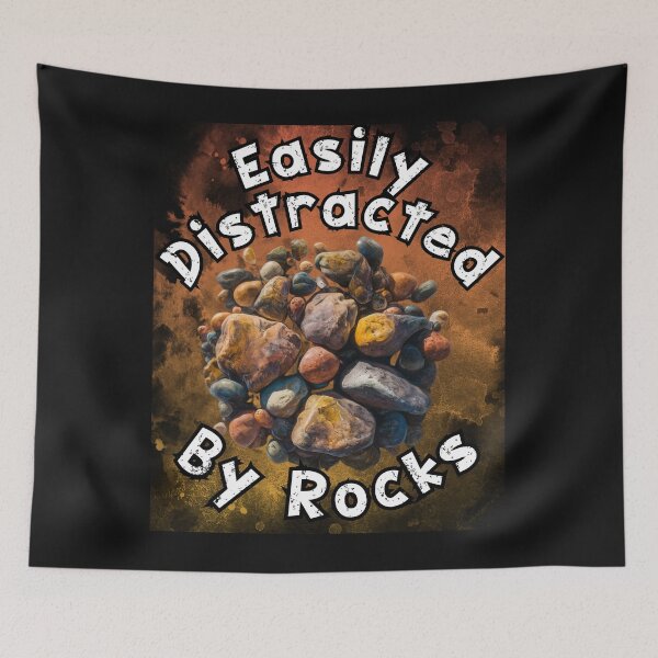 Item preview, Easily Distracted by Rocks Geologist Student designed and sold by MarcelooArt.