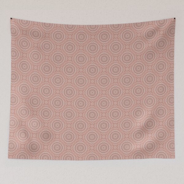 Item preview, Wobbly Mandala Pattern in Pastel Peach designed and sold by Artistestella.