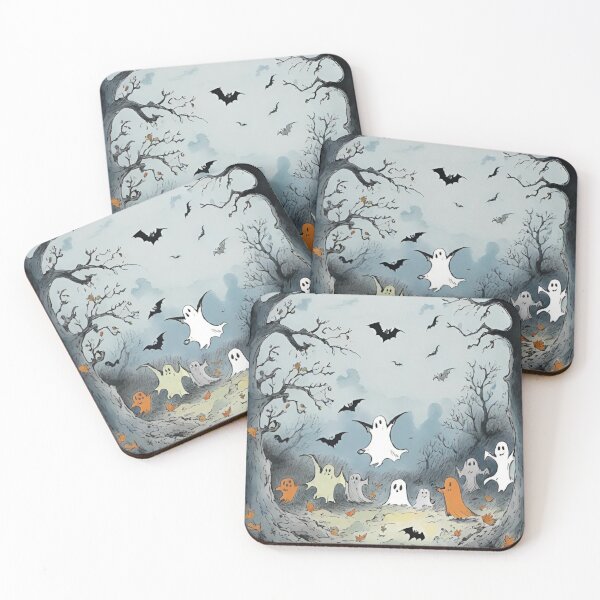 Item preview, Ghostly Gathering Under the Moon designed and sold by LyssasMindArt.