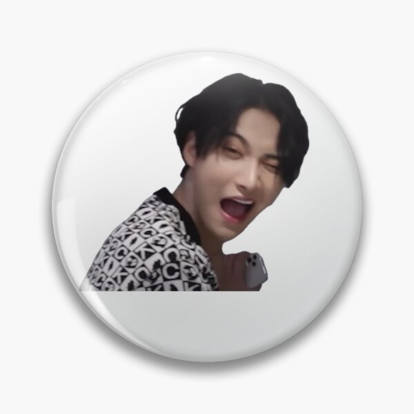 Item preview, Ateez seonghwa wink funny meme kpop sticker designed and sold by teezer designs.