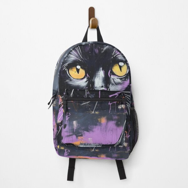 Item preview, Lavender Graffiti Cat designed and sold by WitsandWonders.
