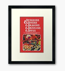 Dungeons & Diners & Dragons & Drive-Ins & Dives: Etwas größeres Bild Gerahmtes Wandbild