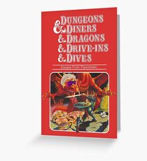 Dungeons & Diners & Dragons & Drive-Ins & Dives: Etwas größeres Bild Grußkarte