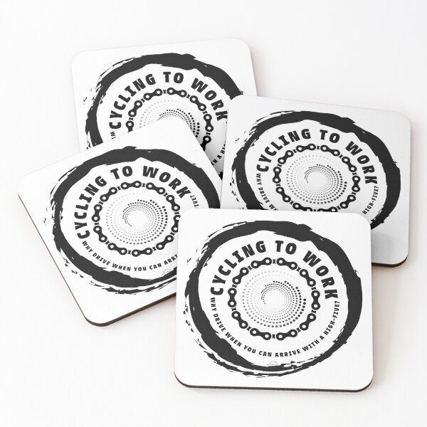 Item preview, Cycling to work - Why drive when you can arrive with a high-five? designed and sold by PhotoGros-4U.