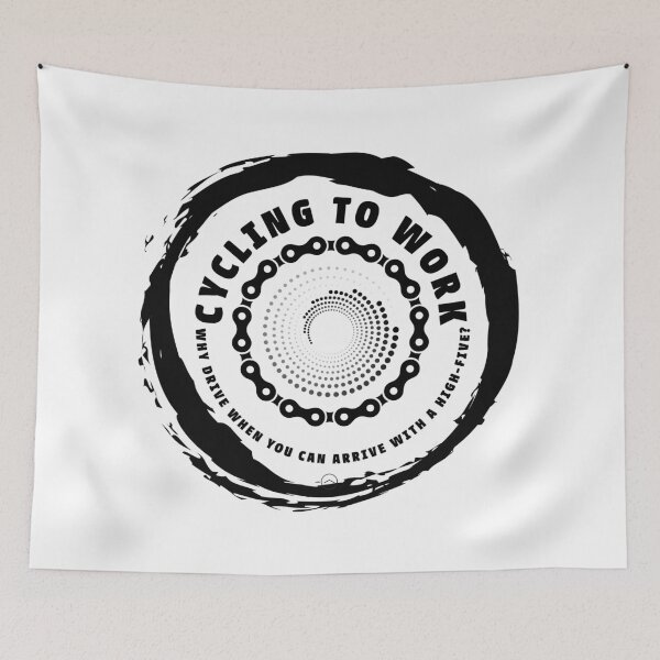 Item preview, Cycling to work - Why drive when you can arrive with a high-five? designed and sold by PhotoGros-4U.