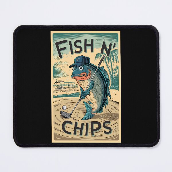 Item preview, Fish N' Chips - Golf Pun designed and sold by MugsAndDuds.