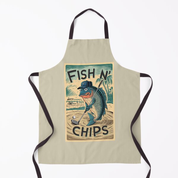 Item preview, Fish N' Chips - Golf Pun designed and sold by MugsAndDuds.