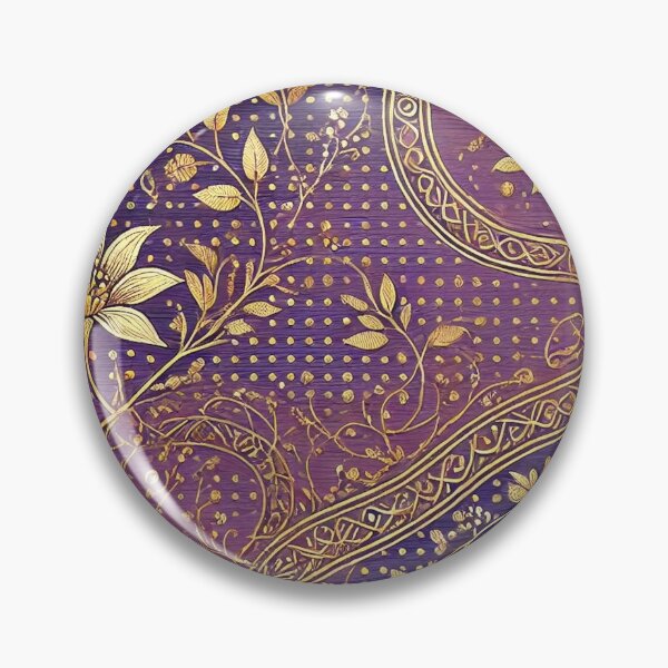 Item preview, Purple and Gold - Leaf and Blossom designed and sold by LegademaArt.