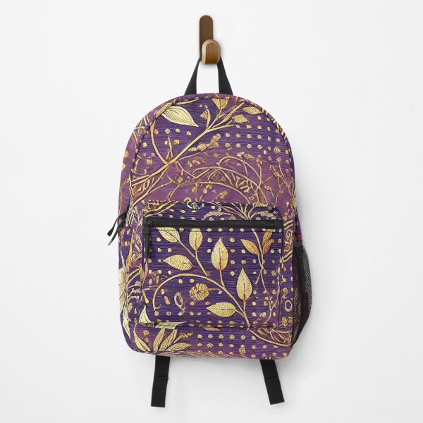 Item preview, Purple and Gold - Leaf and Blossom designed and sold by LegademaArt.