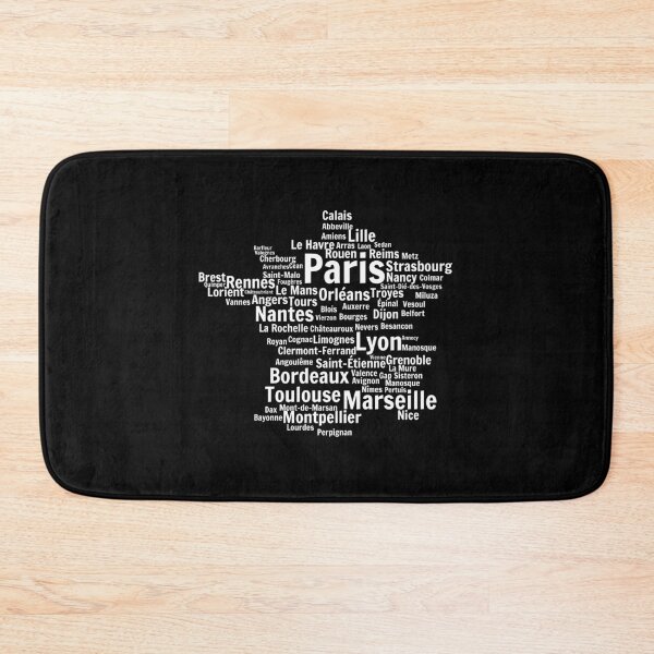Item preview, Map of France, Towns Cities Flag designed and sold by Heneket.