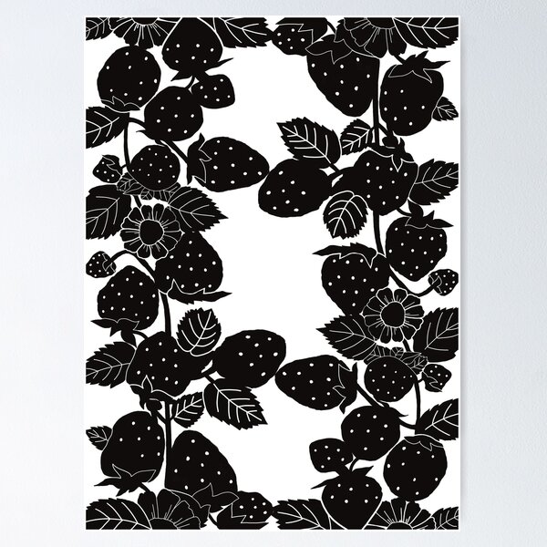 Item preview, Strawberry branches, graphic style, transparent background  designed and sold by IreneRuya.