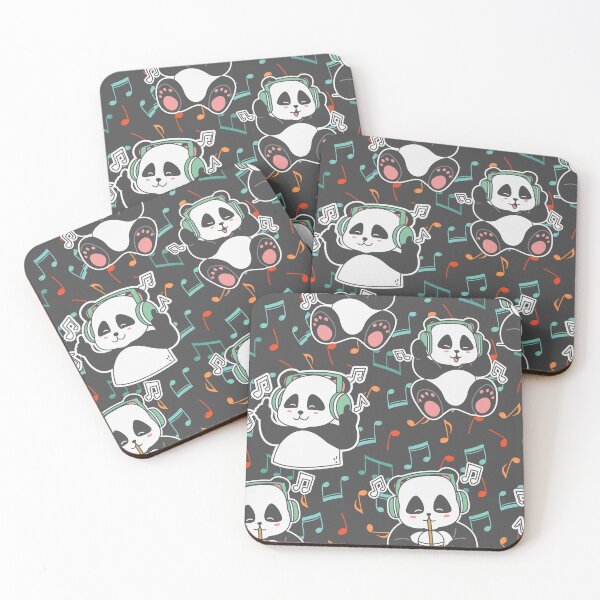Aperçu de l'œuvre Panda aime la musique créée et vendue par JPMASK.