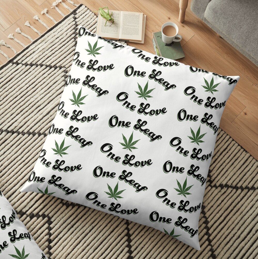 One Leaf One Love Floor Pillow