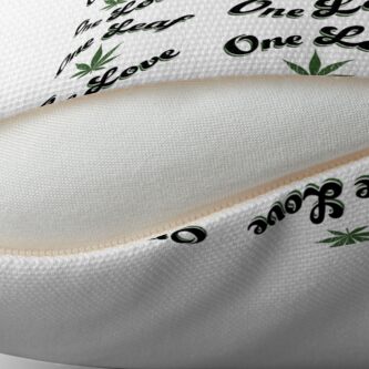 Alternate view of One Leaf One Love Floor Pillow