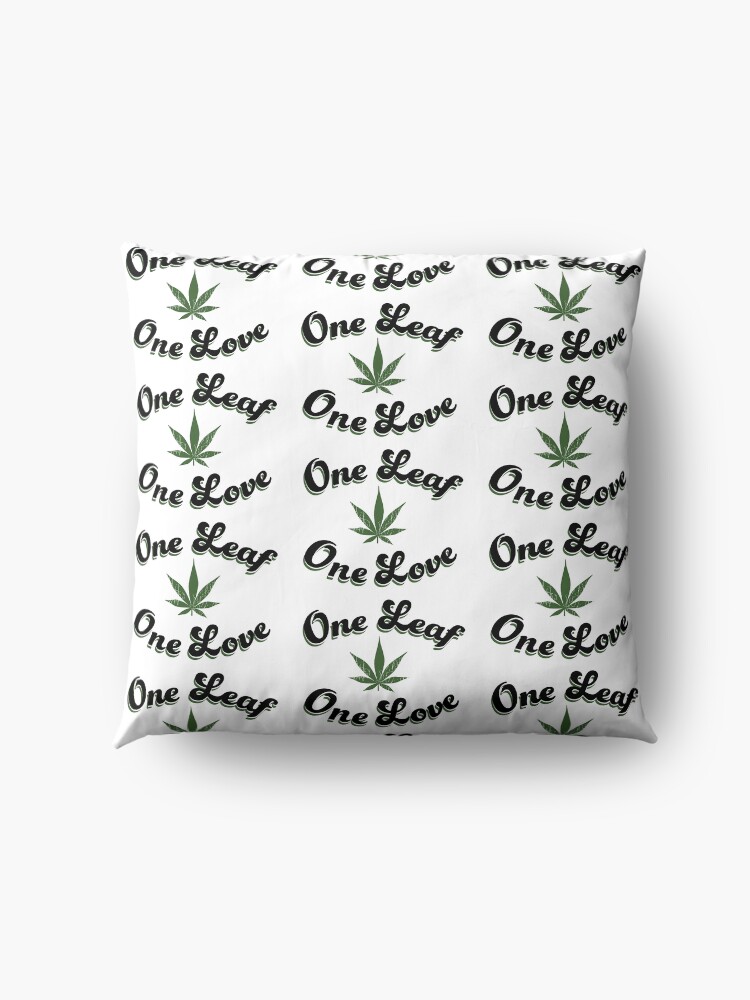 Alternate view of One Leaf One Love Floor Pillow