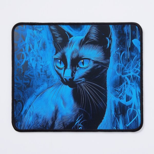 Item preview, Cat in Blue Light designed and sold by WitsandWonders.