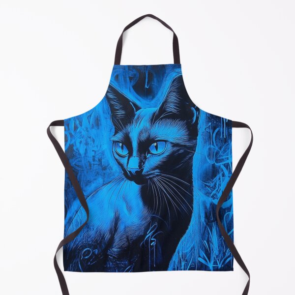 Item preview, Cat in Blue Light designed and sold by WitsandWonders.