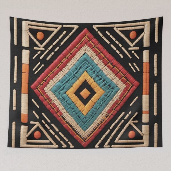 Item preview, Diamond rug designed and sold by Seeds-Of-Basil.