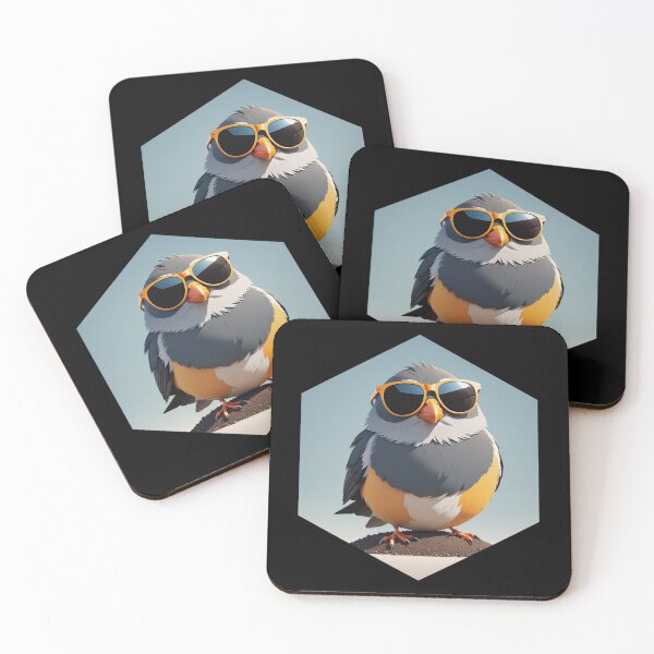 Item preview, Finch with Sunglasses designed and sold by AbsoluteA.