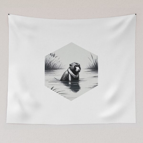 Item preview, Baboon in Swim designed and sold by AbsoluteA.