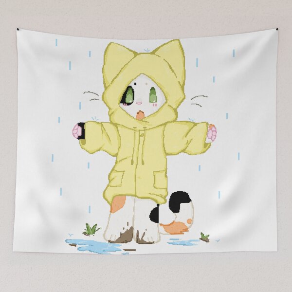 Item preview, Raincoat Cat designed and sold by meowologist.