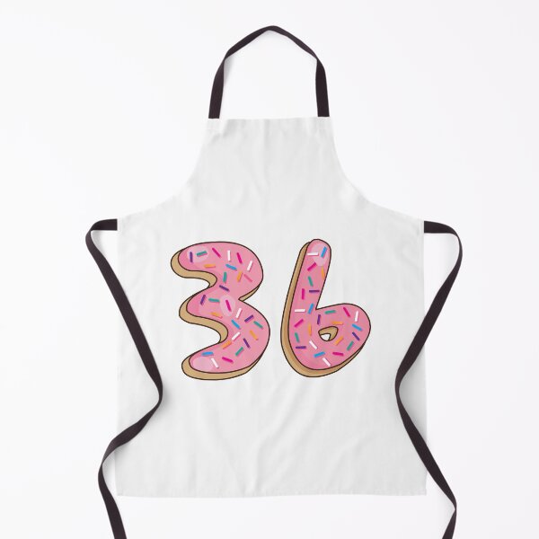 Item preview, Number 36 thirty six Shaped Like Donuts designed and sold by DonutsWords.