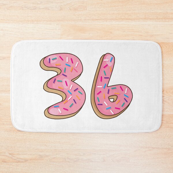 Item preview, Number 36 thirty six Shaped Like Donuts designed and sold by DonutsWords.