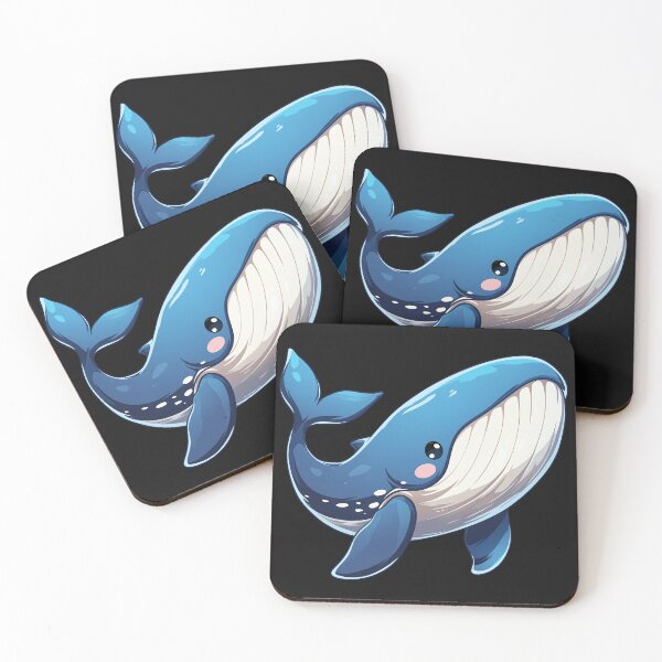 Item preview, Cheerful Blue Whale designed and sold by InkInduldge.