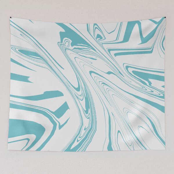 Item preview, Minty breeze blue abstract design. designed and sold by TIPPYpandaBABY.
