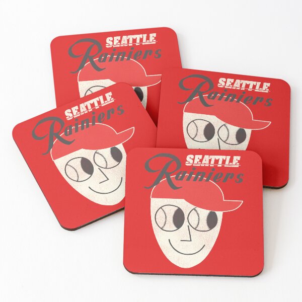 Item preview, Seattle Rainiers Baseball Retro Ball Guy designed and sold by darklordpug.