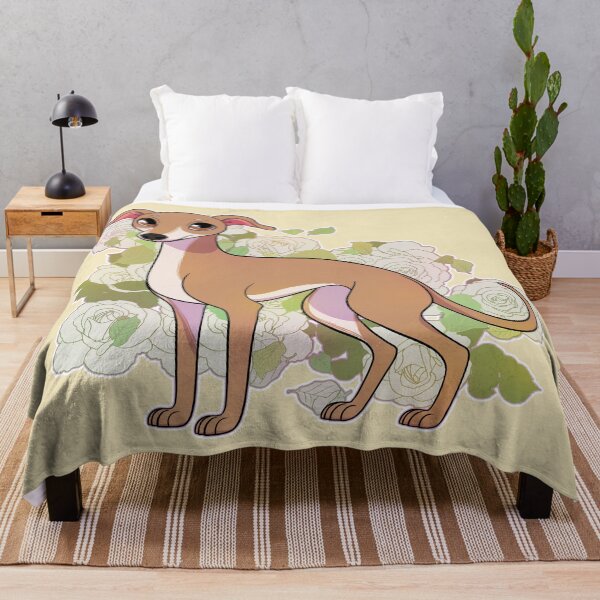 Item preview, Kawaii Whippet flowers designed and sold by Iluvmygreyhound.