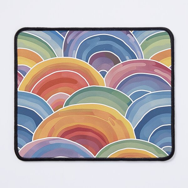 Item preview, Watercolor Rainbow Doodles designed and sold by PMGDigital.