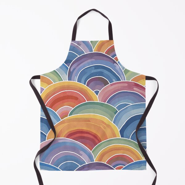 Item preview, Watercolor Rainbow Doodles designed and sold by PMGDigital.