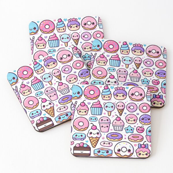 Item preview, Cute Cupcakes, Ice Cream Cones, Donuts, and Sweet Bakery Treats designed and sold by KawaiiCherryPie.