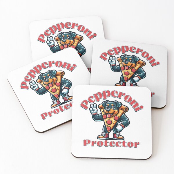Item preview, Rottweiler Pizza Divertido Protector De Pepperoni designed and sold by Animalistawear.