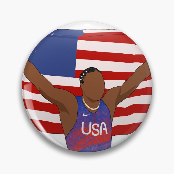 Item preview, Olympics USA track, Noah Lyles  designed and sold by BluebonnetBrush.
