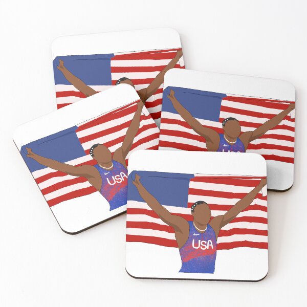 Item preview, Olympics USA track, Noah Lyles  designed and sold by BluebonnetBrush.