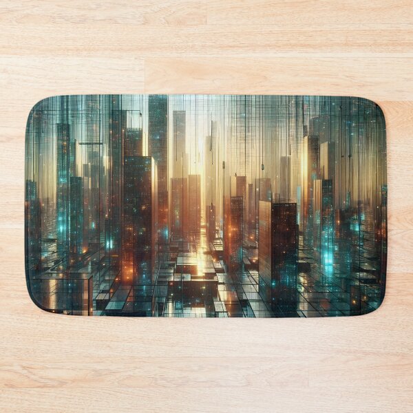 Item preview, Digital Metropolis: A Futuristic Cityscape designed and sold by CitrineLinker.