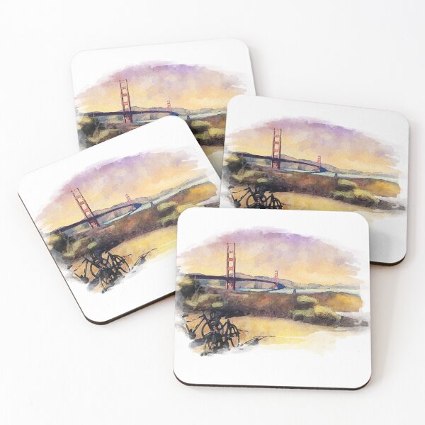 Item preview, San Francisco, Golden Gate Bridge (watercolor) designed and sold by DJ45Artworks.