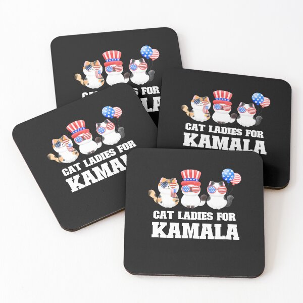 Item preview, Cat Ladies For Kamala, Cat Ladies For Harris, Kamala Harris For President, USA Election, US Election, Democratic Party, 2024 Elections designed and sold by vibeytrendy.