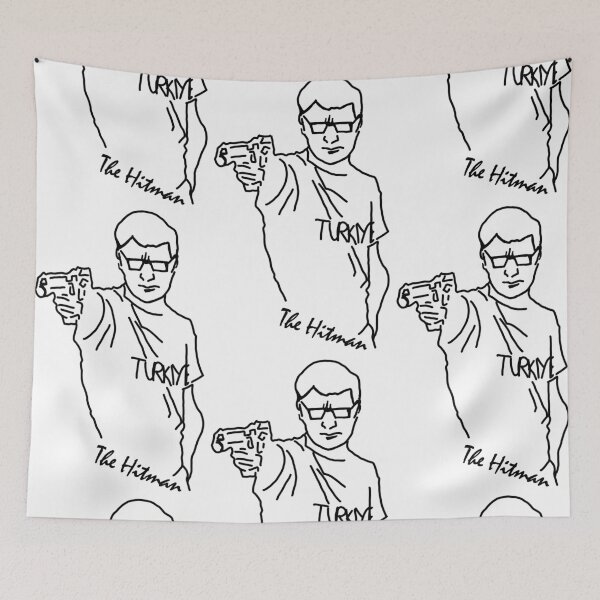 Item preview, yusuf dikec The Hitman- minimal style simple lineart designed and sold by EmeraldeaDesign.