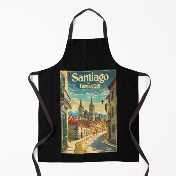 Item preview, A Vintage Travel Art of Santiago de Compostela designed and sold by GoodOldVintage.