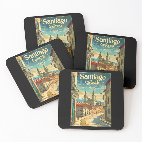 Item preview, A Vintage Travel Art of Santiago de Compostela designed and sold by GoodOldVintage.