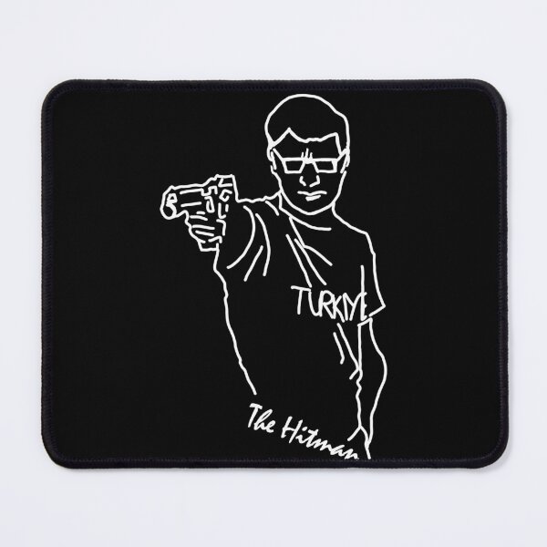 Item preview, yusuf dikec The Hitman - minimal style white simple lineart designed and sold by EmeraldeaDesign.