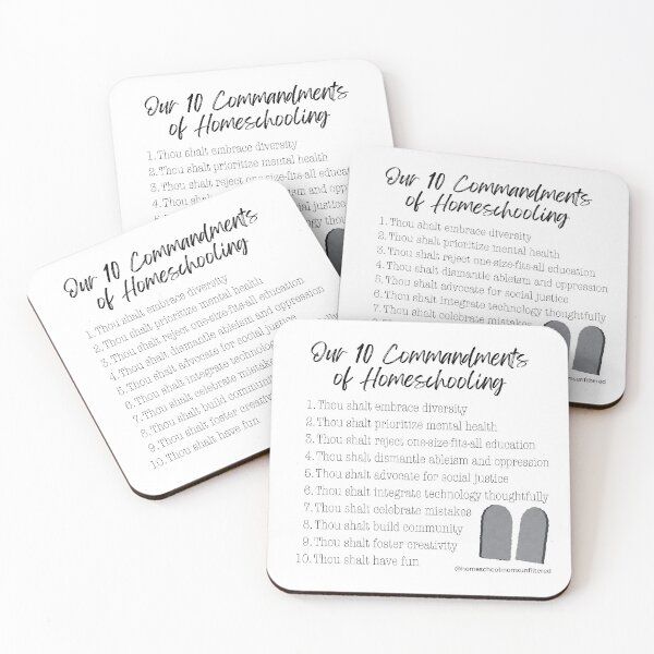 Item preview, 10 Commandments of Homeschooling designed and sold by HSMomsUnfltrd.